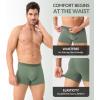 imageDAVID ARCHY Mens Underwear Moisture Wicking Breathable Rayon Made from Bamboo Seamless Underwear with Support Pouch 4 PackFri BlueSat RedMon BlueWed Green