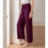 imageDAVID ARCHY Women Pajama Pants Bamboo Rayon Comfy Cooling Lounge Sleep Flowy Casual Wide Leg Pj Bottom with Pockets 12 PackAdeep Purple