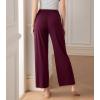 imageDAVID ARCHY Women Pajama Pants Bamboo Rayon Comfy Cooling Lounge Sleep Flowy Casual Wide Leg Pj Bottom with Pockets 12 PackAdeep Purple