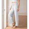 imageDAVID ARCHY Women Pajama Pants Bamboo Rayon Comfy Cooling Lounge Sleep Flowy Casual Wide Leg Pj Bottom with Pockets 12 PackAgray