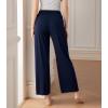 imageDAVID ARCHY Women Pajama Pants Bamboo Rayon Comfy Cooling Lounge Sleep Flowy Casual Wide Leg Pj Bottom with Pockets 12 PackAnavy Blue
