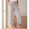 imageDAVID ARCHY Women Pajama Pants Bamboo Rayon Comfy Cooling Lounge Sleep Flowy Casual Wide Leg Pj Bottom with Pockets 12 PackBlight Coffeegray
