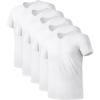 5 Pack White - V-neck