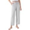 imageDAVID ARCHY Women Pajama Pants Bamboo Rayon Comfy Cooling Lounge Sleep Flowy Casual Wide Leg Pj Bottom with Pockets 12 PackAgray