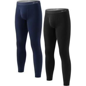 imageDAVID ARCHY Mens Heavyweight Thermal Underwear for Extreme Cold Perfect for Harsh Winter from 10C to 5CB Dark BlueBlack