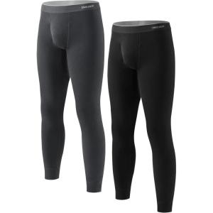 imageDAVID ARCHY Mens Heavyweight Thermal Underwear for Extreme Cold Perfect for Harsh Winter from 10C to 5CB Dark GreyBlack