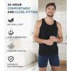 imageDAVID ARCHY Mens Tank Top Bamboo Rayon Undershirts Tank Shirt MoistureWicking AShirt for Men 3 or 5 PackTank Top Black Cotton