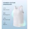 imageDAVID ARCHY Mens Tank Top Bamboo Rayon Undershirts Tank Shirt MoistureWicking AShirt for Men 3 or 5 PackWhite  Heather Gray  Black