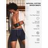imageSeparatec Cotton Dual Pouch Mens Underwear Comfortable Soft Breathable Everyday Boxer Briefs for men 7 Pack