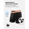 imageSeparatec Cotton Dual Pouch Mens Underwear Comfortable Soft Breathable Everyday Boxer Briefs for men 7 PackBlack  Everyday Underwear