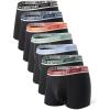 imageSeparatec Cotton Dual Pouch Mens Underwear Comfortable Soft Breathable Everyday Boxer Briefs for men 7 PackBlack  Everyday Underwear