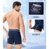 imageSeparatec Cotton Dual Pouch Mens Underwear Comfortable Soft Breathable Everyday Boxer Briefs for men 7 PackStarter Pack 3 Pieces  Grey Blue Dark BlueGrey Purple