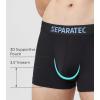 imageSeparatec Dual Pouch Mens Underwear Breathable Cooling Rayon Made from Bamboo Underwear Men Boxer Briefs and Trunks 7 PackDual Pouch  Trunks  Black