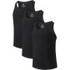 imageDAVID ARCHY Mens Tank Top Bamboo Rayon Undershirts Tank Shirt MoistureWicking AShirt for Men 3 or 5 PackTank Top Black Cotton