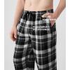 imageDAVID ARCHY Mens Flannel Pajama Pants Soft Cotton PJ Bottoms Warm Plaid Lounge Sleep Pants with Pockets Relaxed Fit 2packBlack Grey White Plaid Red Green Plaid