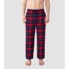imageDAVID ARCHY Mens Flannel Pajama Pants Soft Cotton PJ Bottoms Warm Plaid Lounge Sleep Pants with Pockets Relaxed Fit 2packNavy Blue PlaidMaroon Plaid