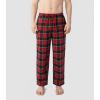imageDAVID ARCHY Mens Flannel Pajama Pants Soft Cotton PJ Bottoms Warm Plaid Lounge Sleep Pants with Pockets Relaxed Fit 2packRed Green Plaid Dark Green Navy Plaid