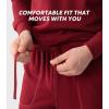imageDAVID ARCHY Mens Pajama Sets Fleece Hooded Pajamas Soft ampamp Warm Long sleepwear Pjs Sets with PocketsBrick Red
