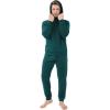 imageDAVID ARCHY Mens Pajama Sets Fleece Hooded Pajamas Soft ampamp Warm Long sleepwear Pjs Sets with PocketsForest Green