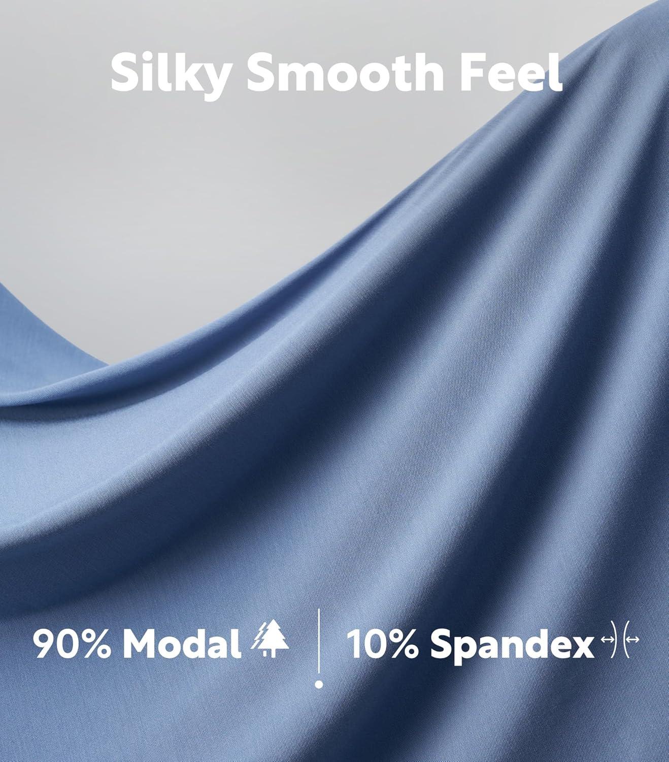 imageDAVID ARCHY Mens Underwear Ultra Soft Modal Support Pouch Trunks Moisture Wicking Boxer Briefs for Men MultipackFour Colorsno Fly