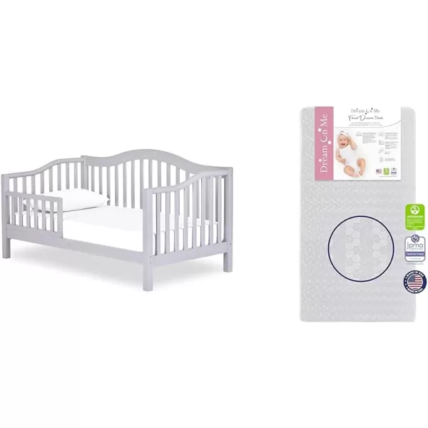 Austin Toddler Day Bed in White, Greenguard Gold Certified 54x30x29 Inch 