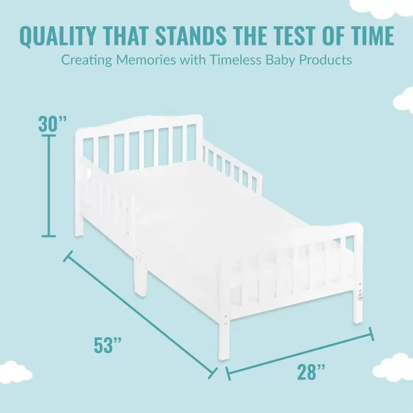 Baby Fairy 5” Foam Crib &amp; Toddler Bed Mattress in a Box, White I Greenguard Gold Certified I JPMA Certified