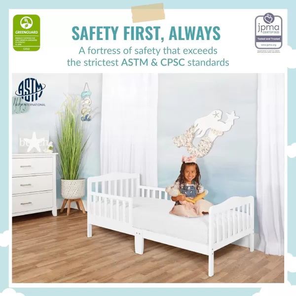 Baby Fairy 5” Foam Crib &amp; Toddler Bed Mattress in a Box, White I Greenguard Gold Certified I JPMA Certified