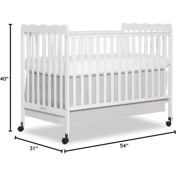 Carson Classic 3-in-1 Convertible Crib in White