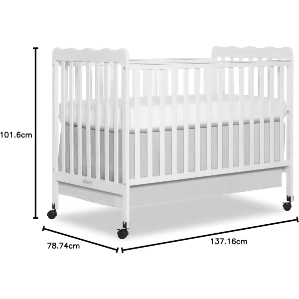 Carson Classic 3-in-1 Convertible Crib in White