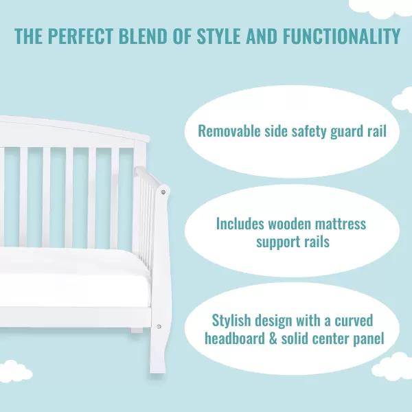 Dallas Toddler Day Bed, White 