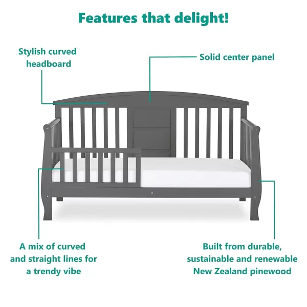 Dallas Toddler Day Bed, White )