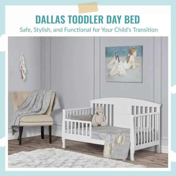 Dallas Toddler Day Bed, White 