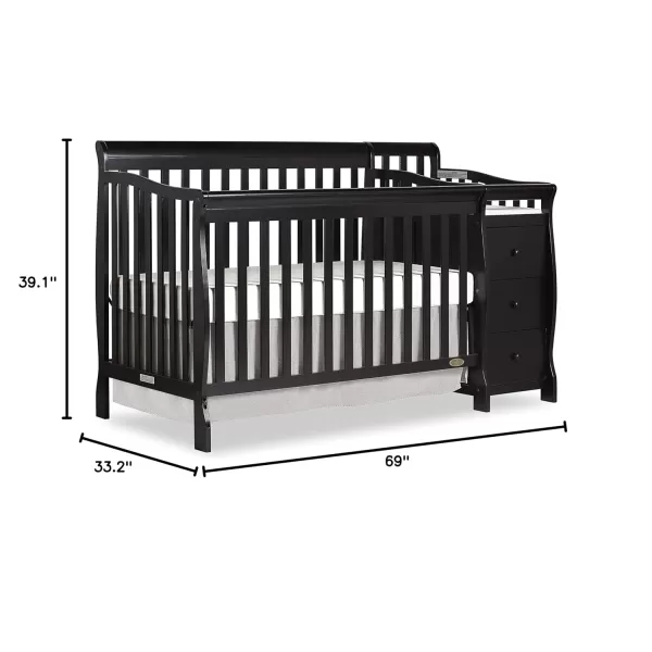 Dream On Me 5 in 1 Brody Convertible Crib with Changer