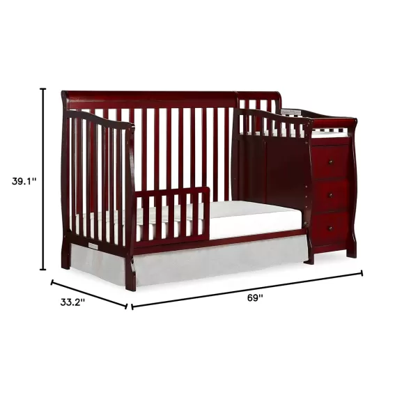 Dream On Me 5 in 1 Brody Convertible Crib with Changer