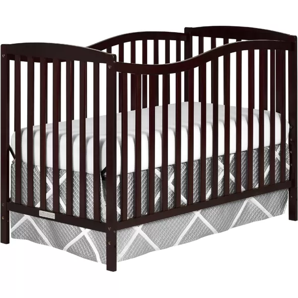 Dream On Me Chelsea 5-In-1 Convertible Crib In Espresso, JPMA Certified