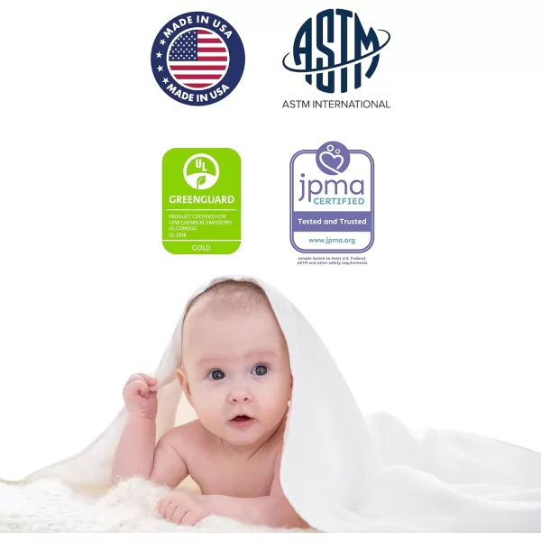 Dream On Me Honeycomb Orthopedic Firm Fiber Standard Baby Crib Mattress, Greenguard Gold and JPMA Certified, 5” Fiber Core Optimum Support, Fits Crib and Toddler Bed, Waterproof Vinyl Cover