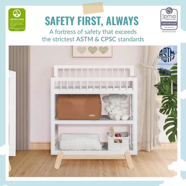 Dream On Me Hygge 5-in-1 Convertible Crib in Pebble Grey Oak, JPMA &amp; Greenguard Gold Certified, Made of Sustainable Pinewood, Easy to Clean, Safe Wooden Nursery Furniture