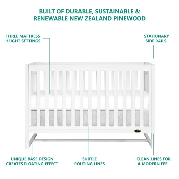 Dream On Me av2023-Dream nontoxic strap-3b688703 Arlo Changing Table in Blush Pink, Made of Solid New Zealand Pinewood, Non-Toxic Finish, Comes with Water Resistant Mattress Pad &amp; Safety Strap