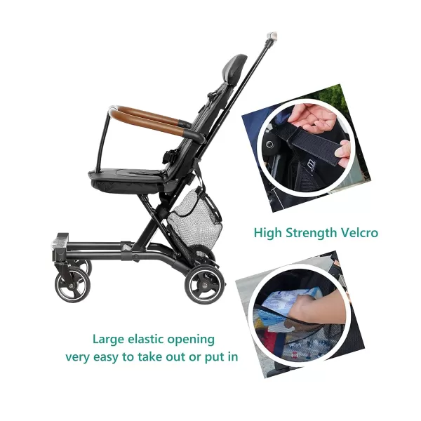 Lightweight And Compact Coast Rider Stroller With One Hand Easy Fold, Adjustable Handles And Soft Ride Wheels, Grey