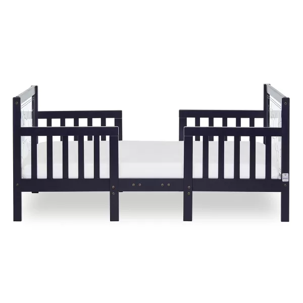 Star 3 in 1 Convertible Toddler Bed in Cool Navy, Converts to Chair&amp;Table, Non-Toxic Finish, JPMA Certified, Made of Durable &amp; Sustainable Pinewood