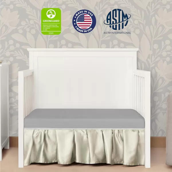 Sunset 3” Extra Firm Fiber Crib Mattress, Greenguard Gold Certified, Waterproof Vinyl Cover, Baby Mattresses for Cribs, Fits Mini and Portable Cribs