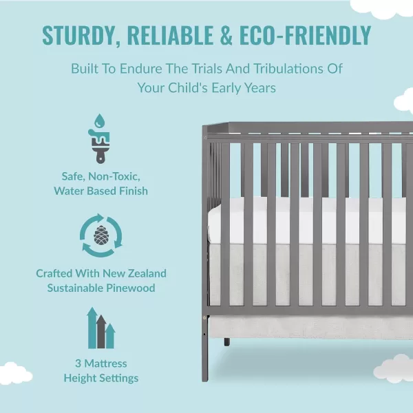 Synergy 5-In-1 Convertible Crib In Espresso, Greenguard Gold Certified