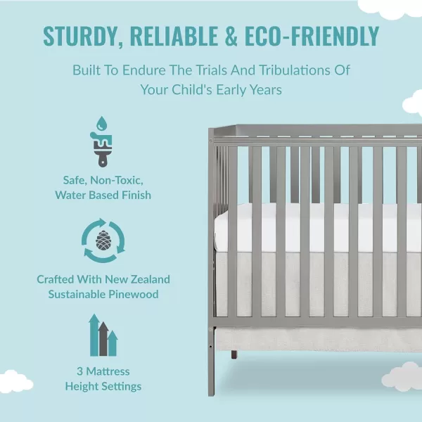 Synergy 5-In-1 Convertible Crib In Espresso, Greenguard Gold Certified