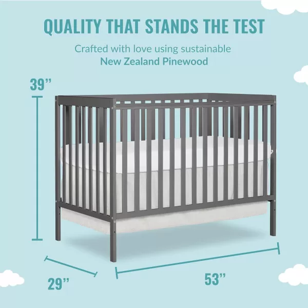 Synergy 5-In-1 Convertible Crib In Espresso, Greenguard Gold Certified