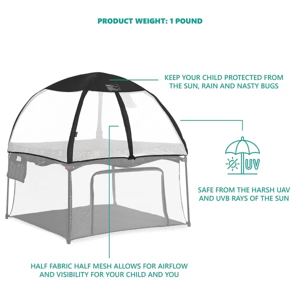 Ziggy Square Baby Playpen in Blue, Easy Set Up and Lightweight, Breathable Mesh Walls, Playpen for Babies and Toddlers