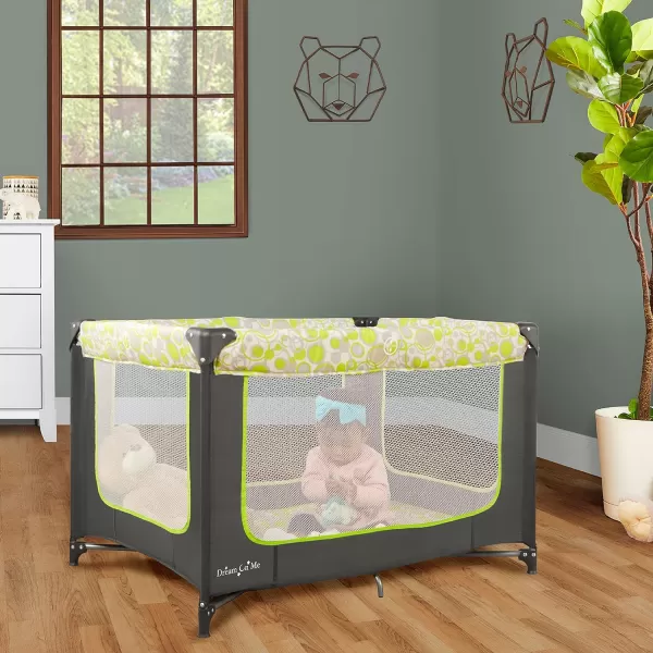 Zodiak Portable Playard in Mint, Lightweight, Packable and Easy Setup Baby Playard, Breathable Mesh Sides and Soft Fabric - Comes with a Removable Padded Mat