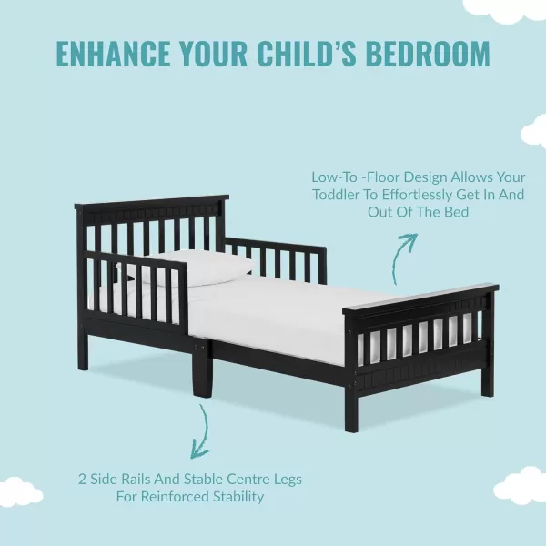 av2023-Dream Made with Sustainable New Zealand pinewood-7bcd7e37 Toddler Bed, Black