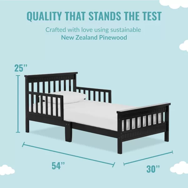 av2023-Dream Made with Sustainable New Zealand pinewood-7bcd7e37 Toddler Bed, Black