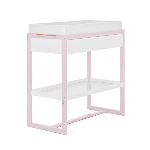 Dream On Me av2023-Dream nontoxic strap-3b688703 Arlo Changing Table in Blush Pink, Made of Solid New Zealand Pinewood, Non-Toxic Finish, Comes with Water Resistant Mattress Pad &amp; Safety Strap