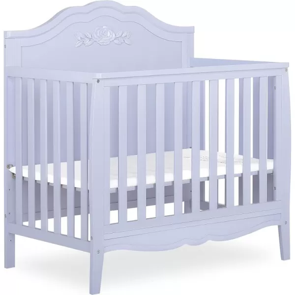 Nursery Essentials Bundle of Sweetpea Baby Rose 4-in-1 Convertible Mini Crib, Sweetpea Baby Jasmine Changing-Table, with a Dream On Me Sunset 3” Extra Firm Fiber Portable Crib Mattress